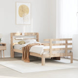 Bed Frame with Headboard without Mattress 90x190 cm Single 3306839