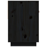 TV Cabinet Black 90x40x60 cm Solid Wood Pine 821526