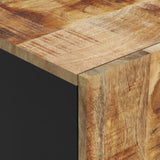 Highboard with Drawer 60x33x100 cm Solid Wood Mango&Iron 352933