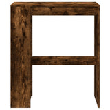 ZNTS Bar Table with Racks Smoked Oak 90x40x103.5 cm Engineered Wood 854377