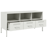 TV Cabinet White 100.5x39x50.5 cm Steel 843041