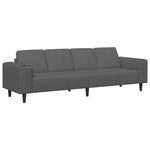 Fabric Sofa with Cushion Dark Grey Corduroy fabric 3335101