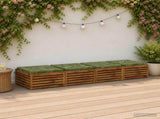 4-Piece Seat Cushions SOEST 4 pcs 100% Polyester Leaf Design 945036