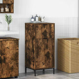 Bathroom Cabinet with Drawer Smoked Oak 39.5 x 36 x 88 cm 883399