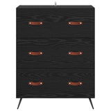 Chest of Drawers Black Oak 69.5 x 34 x 90 cm Engineered Wood 881488