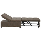Sofa Bed Dark Grey 194 x 67 x 82 cm Huahua Fabric 42008605