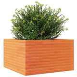 Garden Planter Wax Brown 80x80x46 cm Solid Wood Pine 3282421