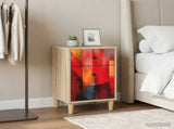 Bedside Cabinet HEESCH 2 pcs Sonoma Oak 36 x 33 x 60 cm 8007288
