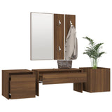 Hallway Furniture Set Brown Oak Engineered Wood 3120202
