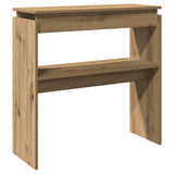 Console Table Artisan Oak 80x30x80 cm Engineered Wood 856625
