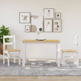 Dining Chairs 2 pcs PANAMA White 40x46x90 cm Solid Wood Pine 4005731