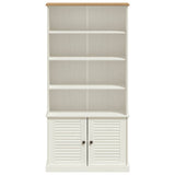 Bookcase VIGO White 85x35x170 cm Solid Wood Pine 353197