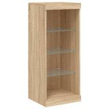 Sideboard with LED Lights Sonoma Oak 41x37x100 cm 836730