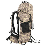 Hiking Backpack Camel Brown Camouflage 100 L Oxford Fabric 4009978