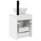 Wall-mounted Sink Vanity White 39 x 35 x 63 cm Engineered Wood 890542