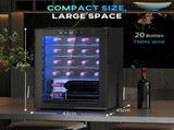20 Bottle 5-18&degC Countertop Wine Fridge - Black T3398P328271