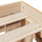 Bed Frame without Mattress 140x190 cm Solid Wood Pine 855367