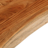 Table Top 120x40x3.8 cm Rectangular Solid Wood Acacia Live Edge 370638