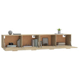 Wall Cabinets 2 pcs Sonoma Oak 100x36.5x35 cm Engineered Wood 3115662
