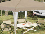 Pop-up Party Tent 288 x 288 x 245 cm Cream Oxford Fabric 42019746