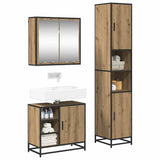 Bathroom Furniture Set 3 pcs Artisan Oak Engineered Wood 3402361