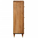 Highboard 40x33x110 cm Solid Wood Mango 358313