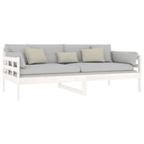 Day Bed without Mattress White Solid Wood Pine 90x190 cm Single 820368