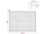 Gabion with 5 mm Wire and 5x5 cm Mesh 100x20x100 cm 3464060