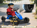 Pedal Go Kart for Kids 2-5 Years, with Silent EVA Wheels, Metal Frame, Blue T3398P378923