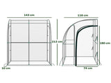Walk-In Lean to Wall Tunnel Greenhouse 55748400