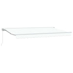 Retractable Awning Manual White 400x200 cm Fabric 3329865