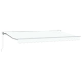 Retractable Awning Manual White 400x200 cm Fabric 3329865