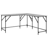 Desk Grey Sonoma 149x149x75 cm Engineered Wood 837585