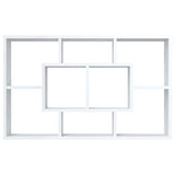 Wall Shelf White 85x16x52.5 cm Engineered Wood 801418