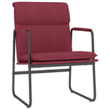 Lounge Chair Wine Red 55x64x80 cm Fabric 351345