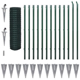 ZNTS Euro Fence Steel 25x1.7 m Green 145765