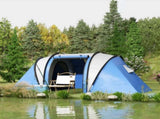 Camping Tent with 2 Bedrooms and Living Area, 3000mm Waterproof Family Tent, for Fishing Hiking T3398P349022
