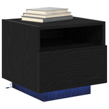 Bedside Cabinet 2 pcs Black Oak 40 x 39 x 37 cm Engineered Wood 863071
