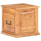 Chest Natural wood Solid acacia wood Small Storage Chest Square 289649