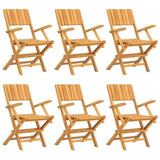 ZNTS 7 Piece Garden Dining Set Solid Wood Teak 3155010