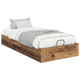 Ottoman Bed Frame Old Wood 80.5 x 200 cm Engineered Wood 3409267