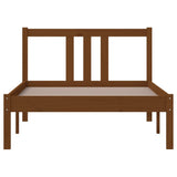 Bed Frame without Mattress Honey Brown Solid Wood 90x200 cm 814872