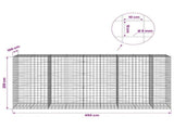 Gabion with 5 mm Wire and 10x10 cm Mesh 450x100x200 cm 3465363