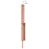 Outdoor Shower 246 cm Solid Douglas Wood and Stainless Steel 886354