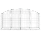 Arched Gabion Basket 200x50x80/100 cm Galvanised Iron 153474