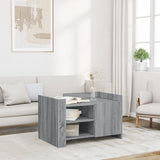 Coffee Table Grey Sonoma 80x50x50 cm Engineered Wood 848358