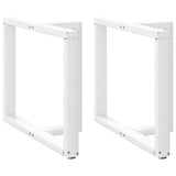 Dining Table Legs T-Shaped 2 pcs White 90x35x cm Steel 4013065