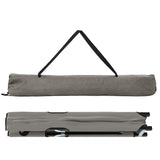 Folding Camping Bed Folding Grey 206 x 76 x 74 cm Oxford fabric 42003165