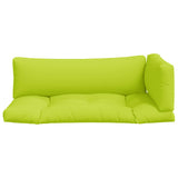 Pallet Cushions 3 pcs Bright Green Fabric 360955