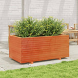 Garden Planter Wax Brown 110x60x49.5 cm Solid Wood Pine 3282571